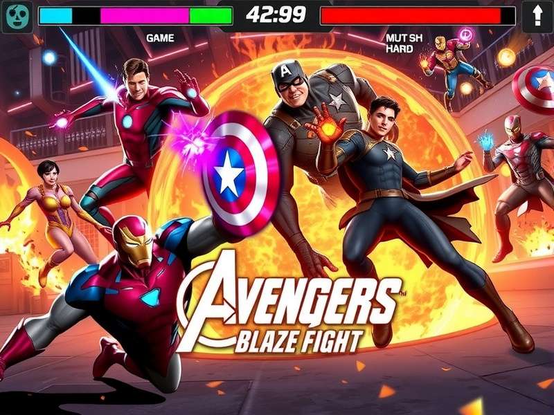 Avengers Blaze Fight Game Cover